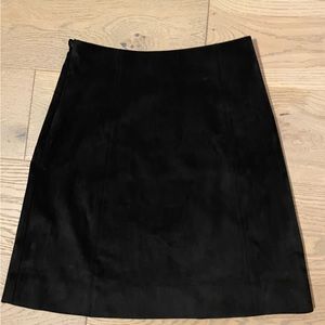 Babaton Black Suede Skirt (size 2)